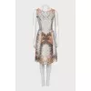 Fitted dress with lurex