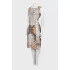 Fitted dress with lurex