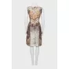 Fitted dress with lurex