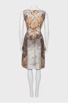 Fitted dress with lurex