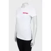 White T-shirt with brand logo