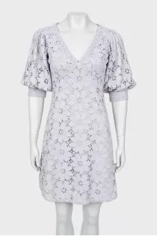 V-neck woven dress