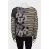 Wool sweater with decor