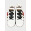 Decorated leather sneakers