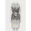 Black and white patterned dress