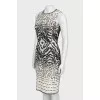 Black and white patterned dress