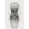 Black and white patterned dress