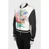 Zip bomber in floral print