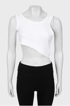 White asymmetrical top