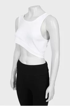 White asymmetrical top