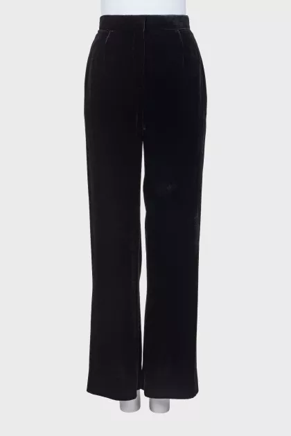Velor palazzo pants