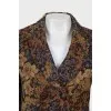 Double-breasted jacket in floral print