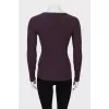 Ribbed cashmere long sleeve
