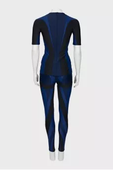 Tracksuit with contrasting inserts