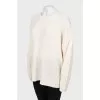 White oversized sweater