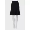 Black A-line skirt
