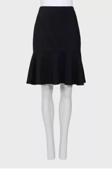 Black A-line skirt