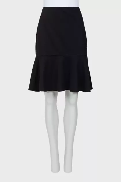 Black A-line skirt