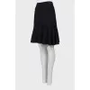 Black A-line skirt