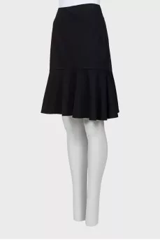 Black A-line skirt