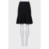 Black A-line skirt