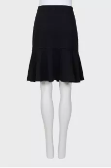 Black A-line skirt