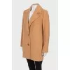 Beige cropped coat