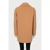 Beige cropped coat