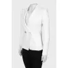 White jacket with silver buttons