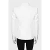 White jacket with silver buttons