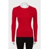 Red long sleeve fitted fit
