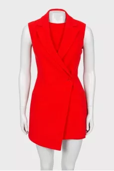 Woolen dress and vest set