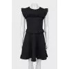 Fitted dress with ruffles