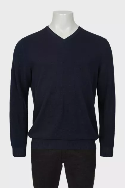 Men's V-neck jumper