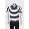 Men's striped polo shirt
