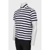 Men's striped polo shirt