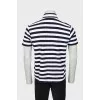 Men's striped polo shirt