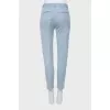 Mid-waist blue trousers