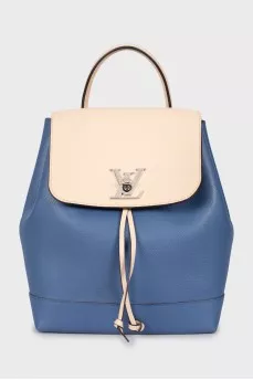 Lockme leather backpack