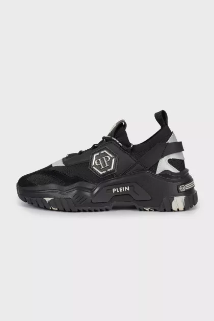 Two-tone chunky sneakers