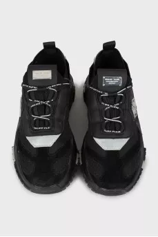 Two-tone chunky sneakers