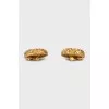 Gold clip-on earrings