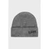 Men's knitted hat with logo