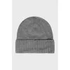 Men's knitted hat with logo