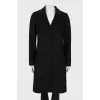 Black fitted coat