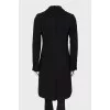 Black fitted coat