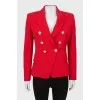 Red wool jacket