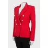 Red wool jacket