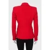 Red wool jacket