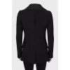 Wool coat with decorative buttons
